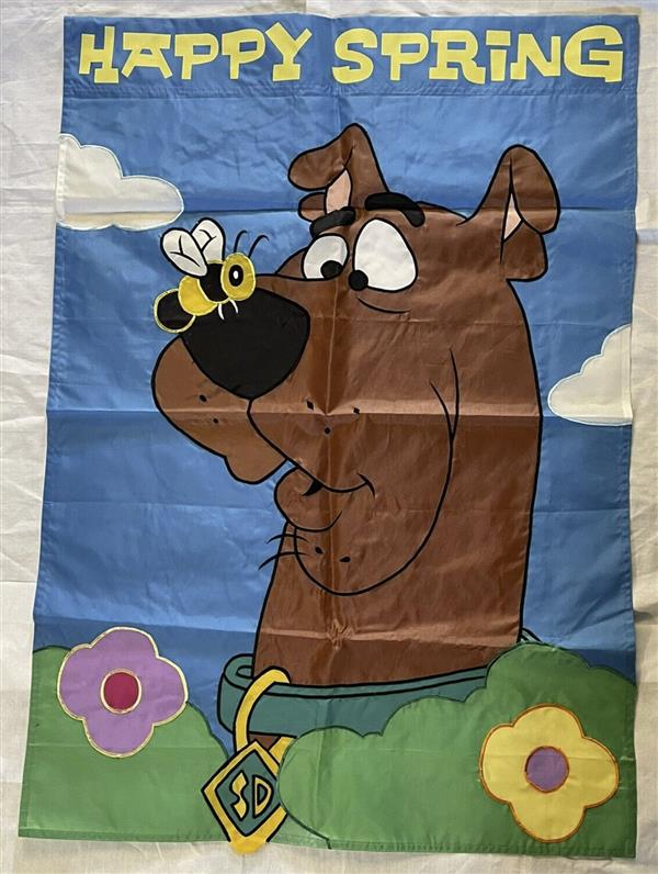 Scooby-Doo Happy Spring Flag-Outdoor-Flags