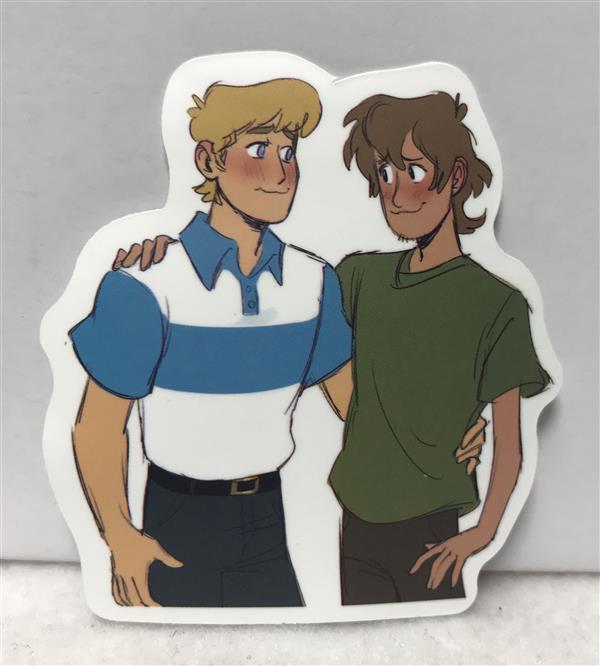 Fred and Shaggy Fan Art Sticker-Stationary & Office Products-Stickers ...