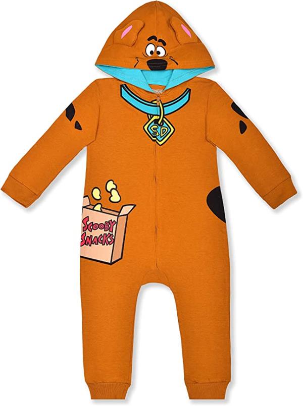 Scooby Doo Hooded Footed Coverall-Clothing, Shoes & Jewelry-Baby