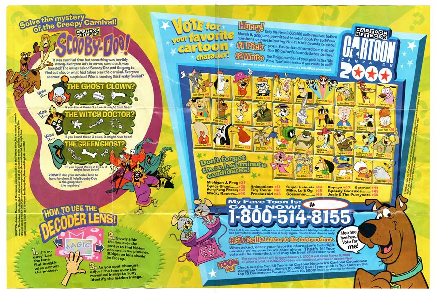 Cartoon Network Cartoon Campaign 2000 - Creepy Carnival Poster-Art ...